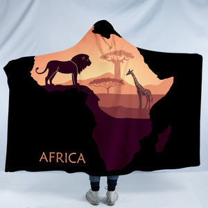 Africa SW1542 Hooded Blanket