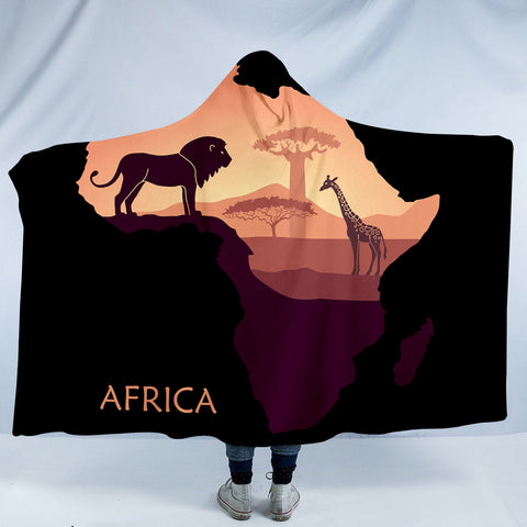 Image of Africa SW1542 Hooded Blanket