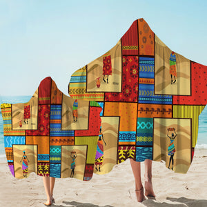 Decorating Patterns African Ladies Hooded Towel