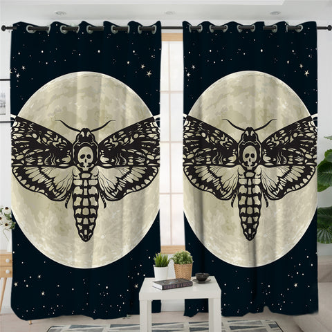 Image of Moth & Moon Cosmic 2 Panel Curtains