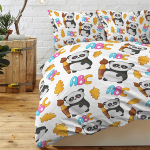 ABC Panda Patterns Bedding Set - Beddingify