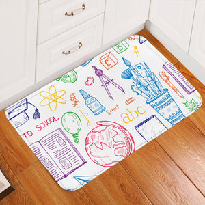 School Supplies Door Mat