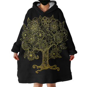 Grand Tree Of Life SWLF0631 Hoodie Wearable Blanket