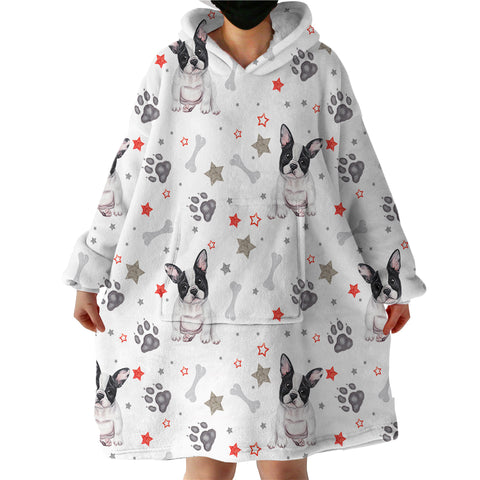 Image of Pugs & Paws SWLF1113 Hoodie Wearable Blanket