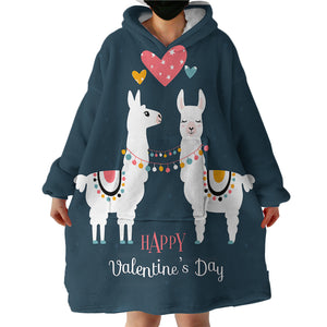 Llama Love SWLF1506 Hoodie Wearable Blanket