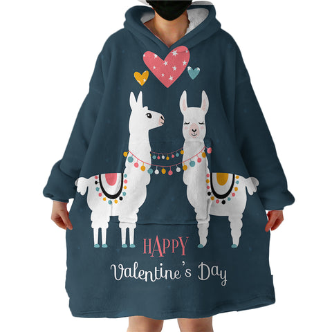 Image of Llama Love SWLF1506 Hoodie Wearable Blanket