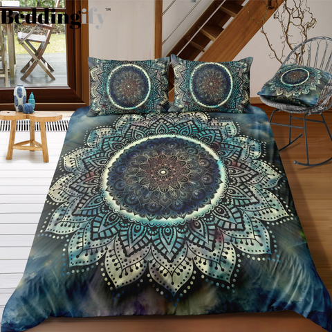 Image of Magical Mandala Pattern Bedding Set - Beddingify