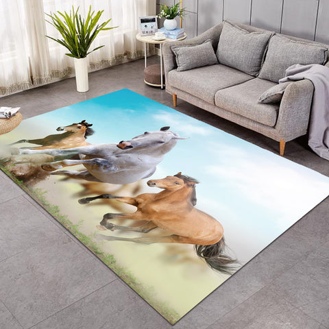 Image of 3D Horses SW0743 Rug
