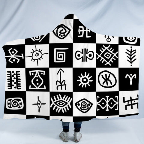 Image of Ancient Signs SW1539 Hooded Blanket