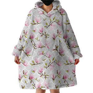 Cherry Blossoms SWLF2062 Hoodie Wearable Blanket