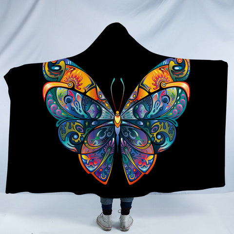 Image of Exotic Butterfly SW1105 Hooded Blanket