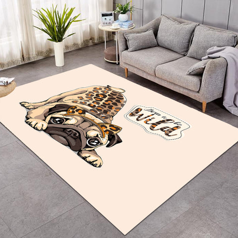 Image of Born To Be Wild Pug SW0762 Rug
