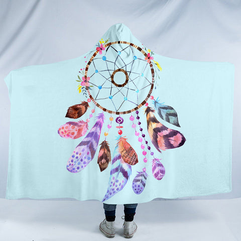 Image of Dream Catcher Mint SW1108 Hooded Blanket