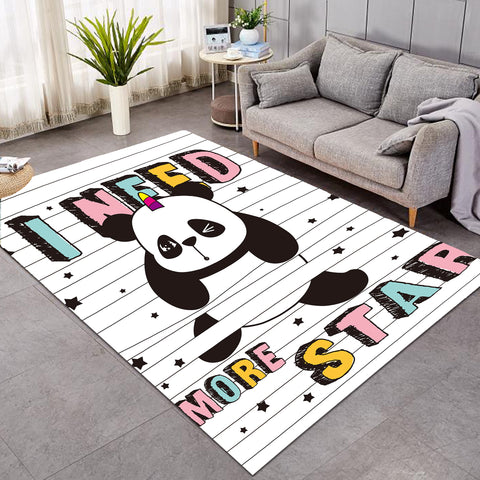 Image of I Need More Star Panda SW0050 Rug