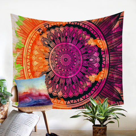 Image of Colored Mandala SW0846 Tapestry