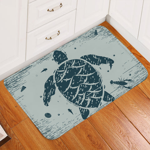 Image of Turtle Shape Seabed Door Mat