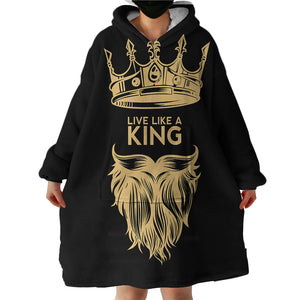 Live Like A King SWLF0517 Hoodie Wearable Blanket