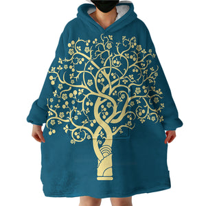 Gilded Tree Of Life SWLF0626 Hoodie Wearable Blanket