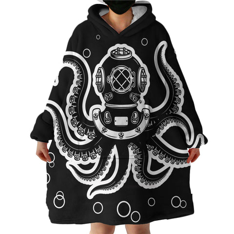 Image of Octopus SWLF0063 Hoodie Wearable Blanket