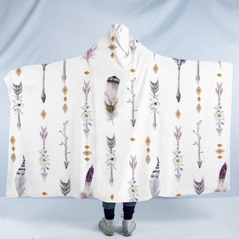 Image of Feathers & Arrows SW1096 Hooded Blanket