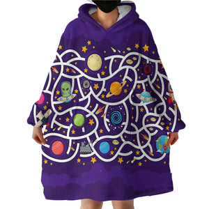 Space Maze SWLF1711 Hoodie Wearable Blanket