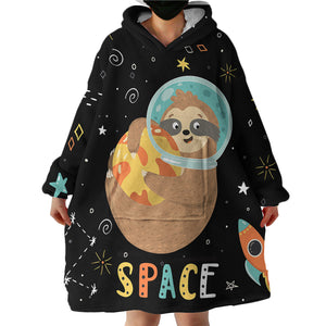 Space Sloth SWLF1629 Hoodie Wearable Blanket