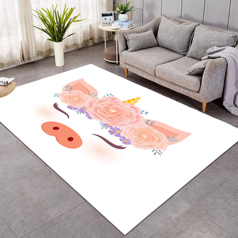 Image of Magical Pig White SW0073 Rug
