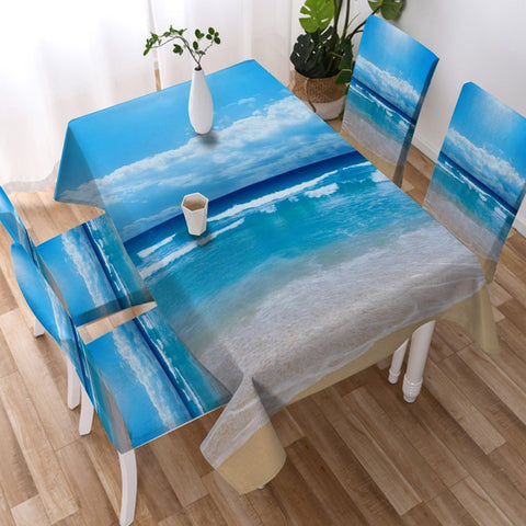 Image of Peace of the Beach Tablecloth - Beddingify
