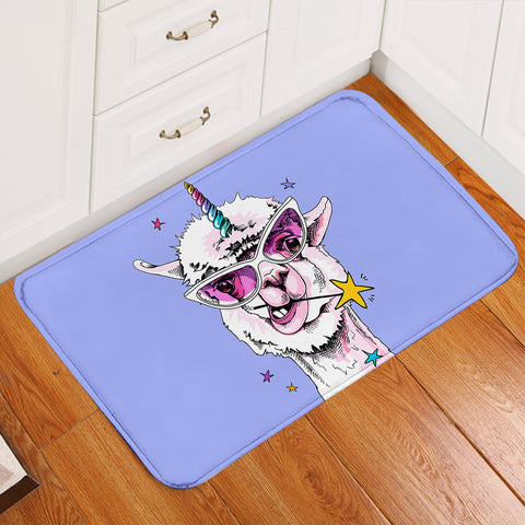 Image of Magic Llama Indigo Door Mat