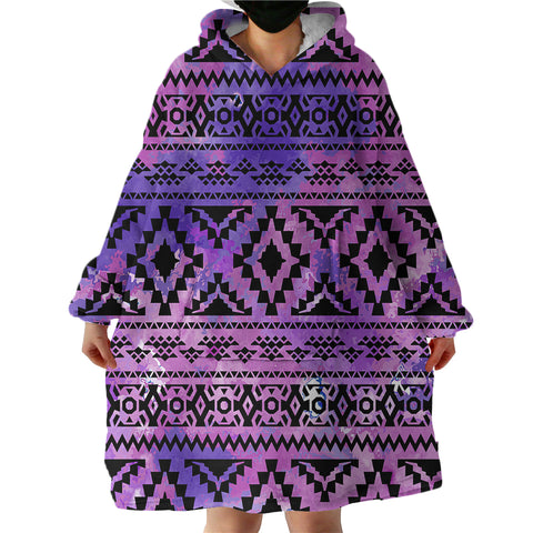 Image of Block Decoration SWLF1902 Hoodie Wearable Blanket