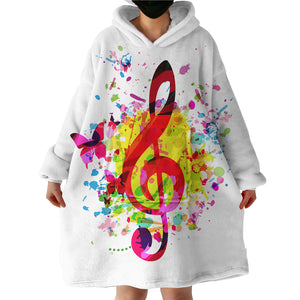 Treble Clef SWLF1501 Hoodie Wearable Blanket