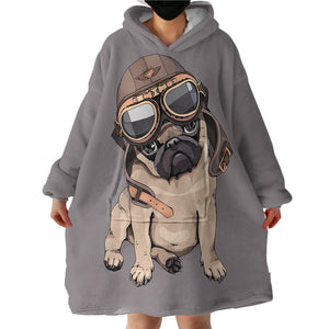 Tough Pug SWLF0755 Hoodie Wearable Blanket