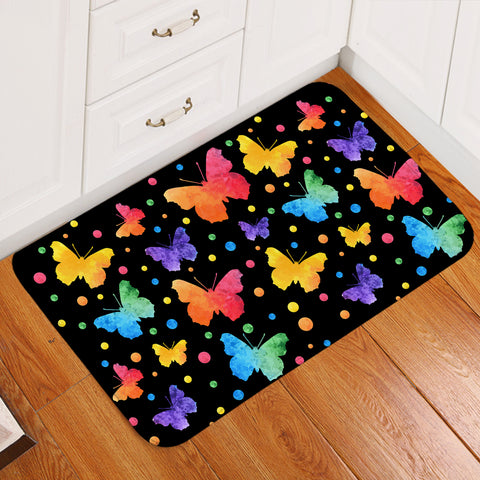 Image of A Colorful Flight Of Butterflies Door Mat