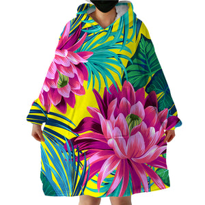 Water Lilies SWLF0457 Hoodie Wearable Blanket