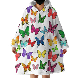 Butterflies SWLF1898 Hoodie Wearable Blanket