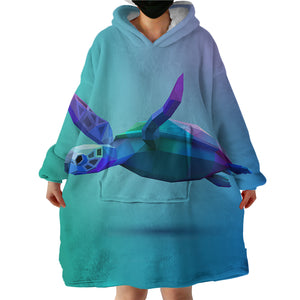 3D Turtle SWLF0538 Hoodie Wearable Blanket