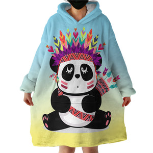 Tribal Panda SWLF0476 Hoodie Wearable Blanket