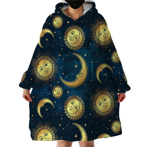 Suns & Moons SWLF0055 Hoodie Wearable Blanket
