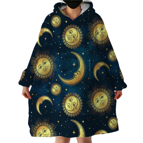 Image of Suns & Moons SWLF0055 Hoodie Wearable Blanket