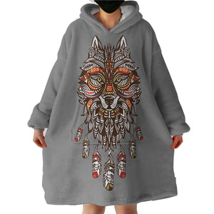 Wolf Chief SWLF3006 Hoodie Wearable Blanket