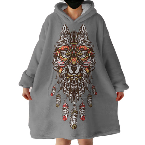 Image of Wolf Chief SWLF3006 Hoodie Wearable Blanket