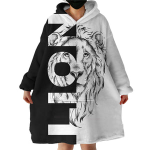 L.I.O.N SWLF0834 Hoodie Wearable Blanket