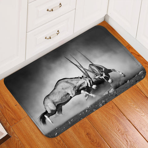 Image of B&W Oryx Dammahs Door Mat