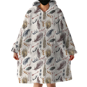 Feather Arrows SWLF2985 Hoodie Wearable Blanket