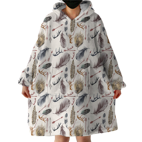 Image of Feather Arrows SWLF2985 Hoodie Wearable Blanket