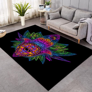 The Indian Hand Hamsa Black SW0769 Rug