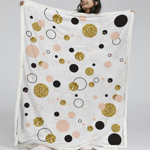 Bling Round Sherpa Fleece Blanket - Beddingify