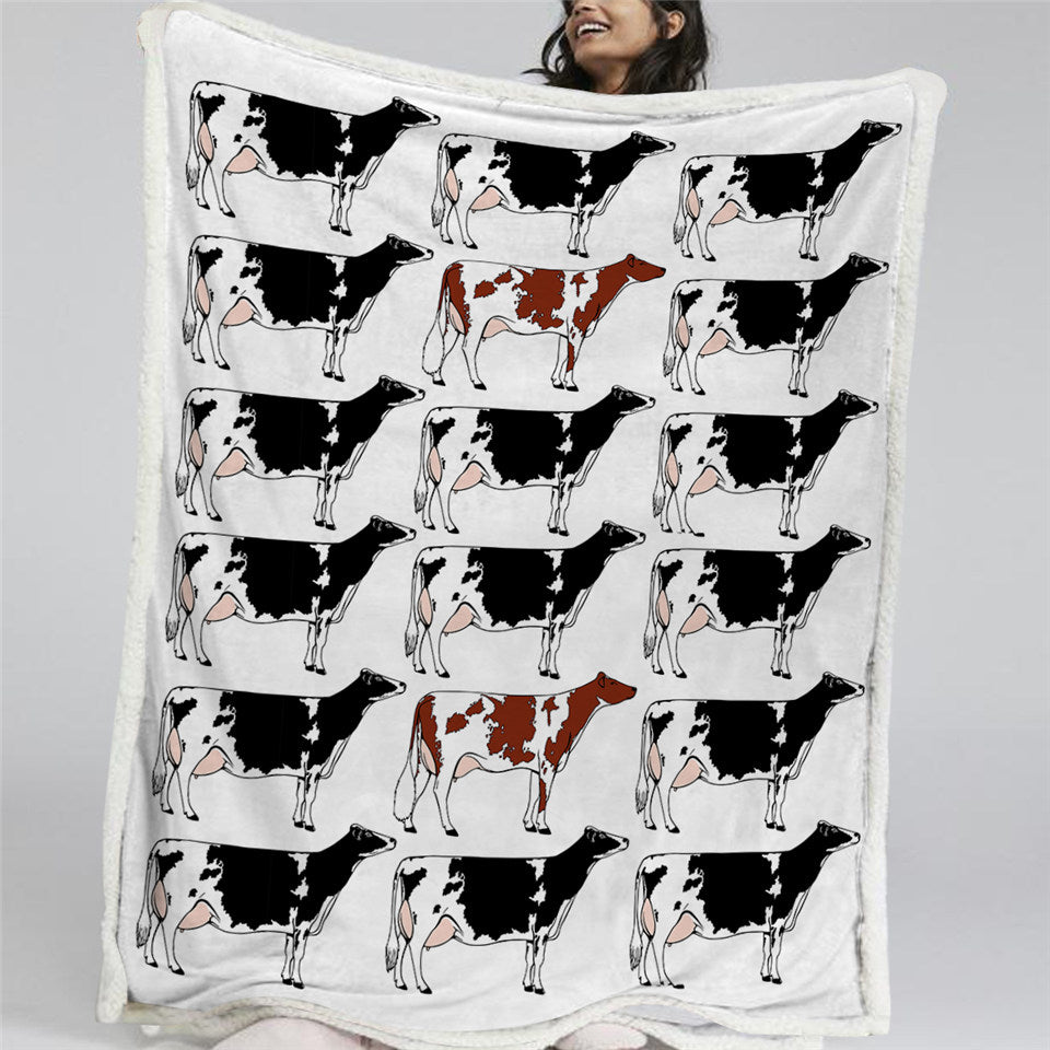 Cows Sherpa Fleece Blanket