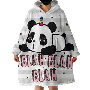 Blah Panda SWLF0049 Hoodie Wearable Blanket