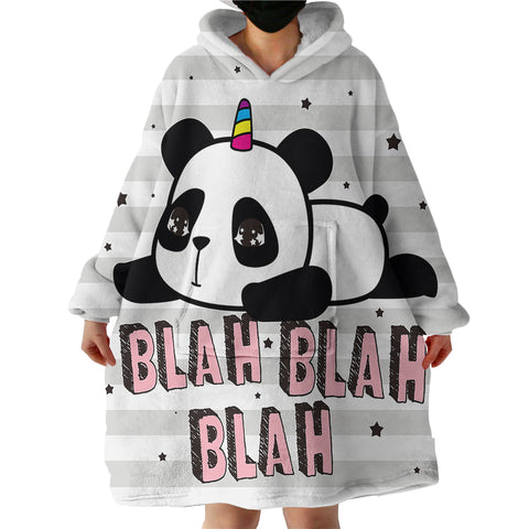 Image of Blah Panda SWLF0049 Hoodie Wearable Blanket